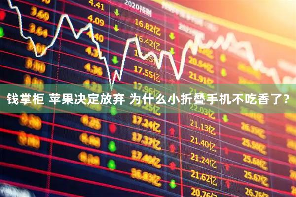 钱掌柜 苹果决定放弃 为什么小折叠手机不吃香了？