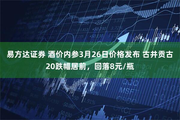 易方达证券 酒价内参3月26日价格发布 古井贡古20跌幅居前，回落8元/瓶
