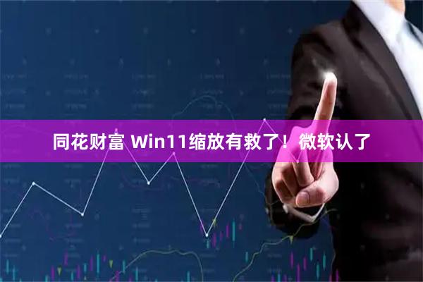 同花财富 Win11缩放有救了!微软认了