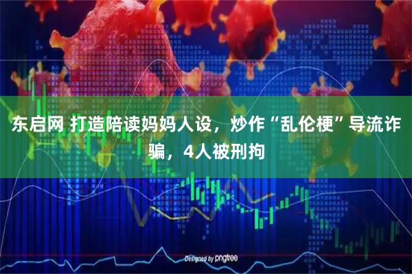 东启网 打造陪读妈妈人设，炒作“乱伦梗”导流诈骗，4人被刑拘
