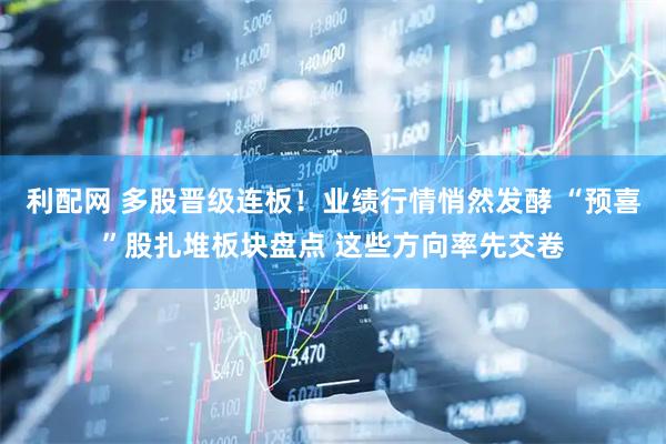 利配网 多股晋级连板！业绩行情悄然发酵 “预喜”股扎堆板块盘点 这些方向率先交卷